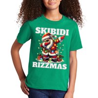 Skibidi Rizzmas Funny Christmas Dab Kids T-Shirt