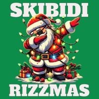 Skibidi Rizzmas Funny Christmas Dab Kids T-Shirt