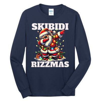 Skibidi Rizzmas Funny Christmas Dab Tall Long Sleeve T-Shirt