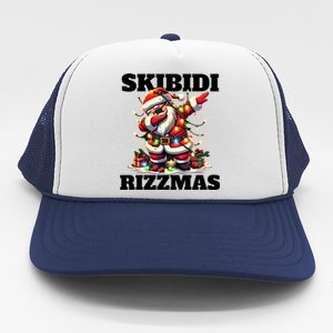 Skibidi Rizzmas Funny Christmas Dab Trucker Hat