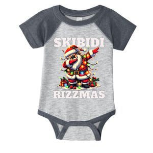 Skibidi Rizzmas Funny Christmas Dab Infant Baby Jersey Bodysuit