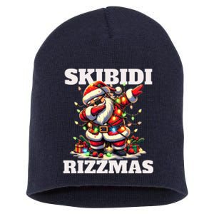 Skibidi Rizzmas Funny Christmas Dab Short Acrylic Beanie