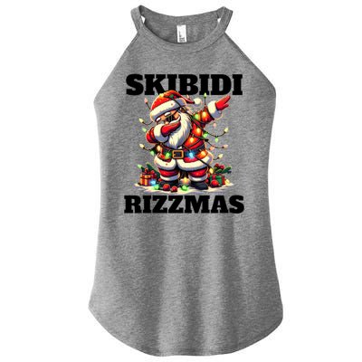 Skibidi Rizzmas Funny Christmas Dab Women's Perfect Tri Rocker Tank