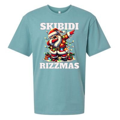 Skibidi Rizzmas Funny Christmas Dab Sueded Cloud Jersey T-Shirt