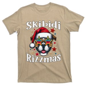 Skibid.I Rizzmas Funny Gen Alpha Slang Christmas Dog T-Shirt