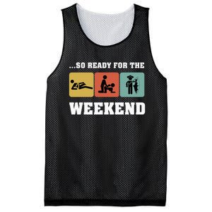 So Ready For The Weekend Ice Fishing Ice Fisher Rod Fish Mesh Reversible Basketball Jersey Tank