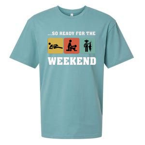 So Ready For The Weekend Ice Fishing Ice Fisher Rod Fish Sueded Cloud Jersey T-Shirt