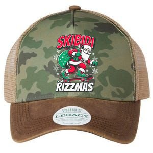 Skibidi Rizzmas Funny Santa Rizz Christmas Legacy Tie Dye Trucker Hat