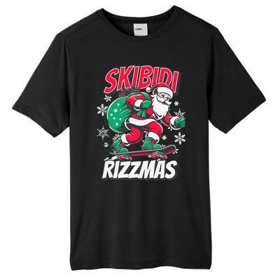 Skibidi Rizzmas Funny Santa Rizz Christmas Tall Fusion ChromaSoft Performance T-Shirt