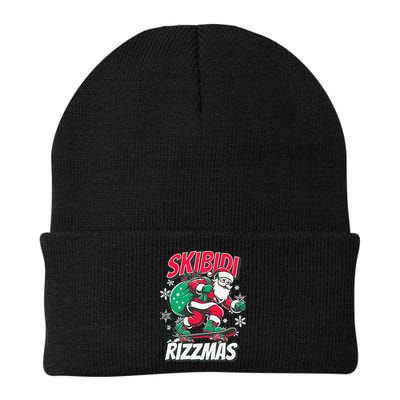 Skibidi Rizzmas Funny Santa Rizz Christmas Beanie