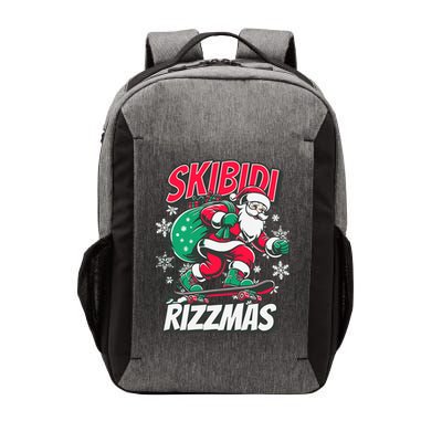 Skibidi Rizzmas Funny Santa Rizz Christmas Vector Backpack