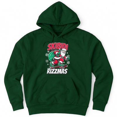 Skibidi Rizzmas Funny Santa Rizz Christmas Hoodie
