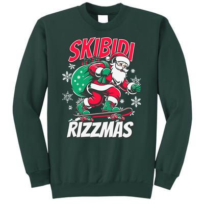 Skibidi Rizzmas Funny Santa Rizz Christmas Sweatshirt