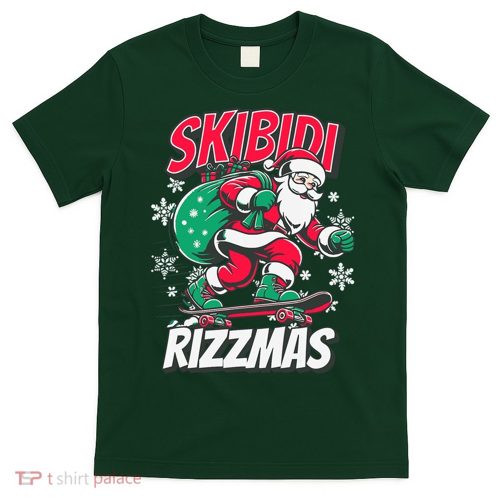 Skibidi Rizzmas Funny Santa Rizz Christmas T-Shirt