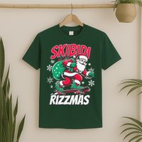 Skibidi Rizzmas Funny Santa Rizz Christmas T-Shirt