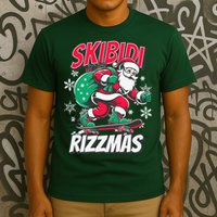 Skibidi Rizzmas Funny Santa Rizz Christmas T-Shirt