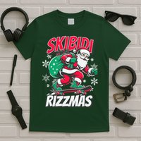 Skibidi Rizzmas Funny Santa Rizz Christmas T-Shirt