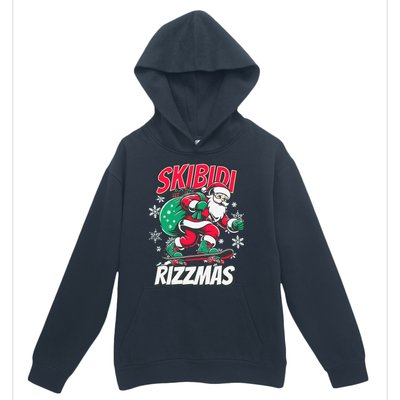 Skibidi Rizzmas Funny Santa Rizz Christmas Urban Pullover Hoodie