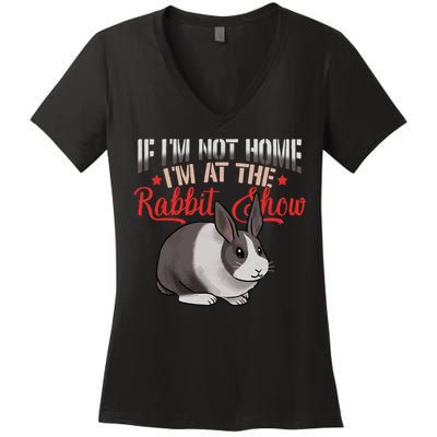 Show Rabbit For Dutch Rabbit Owner  Women's V-Neck T-Shirt