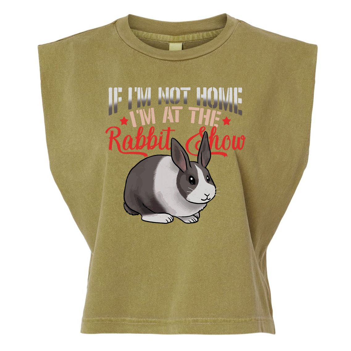 Show Rabbit For Dutch Rabbit Owner  Garment-Dyed Women's Muscle Tee