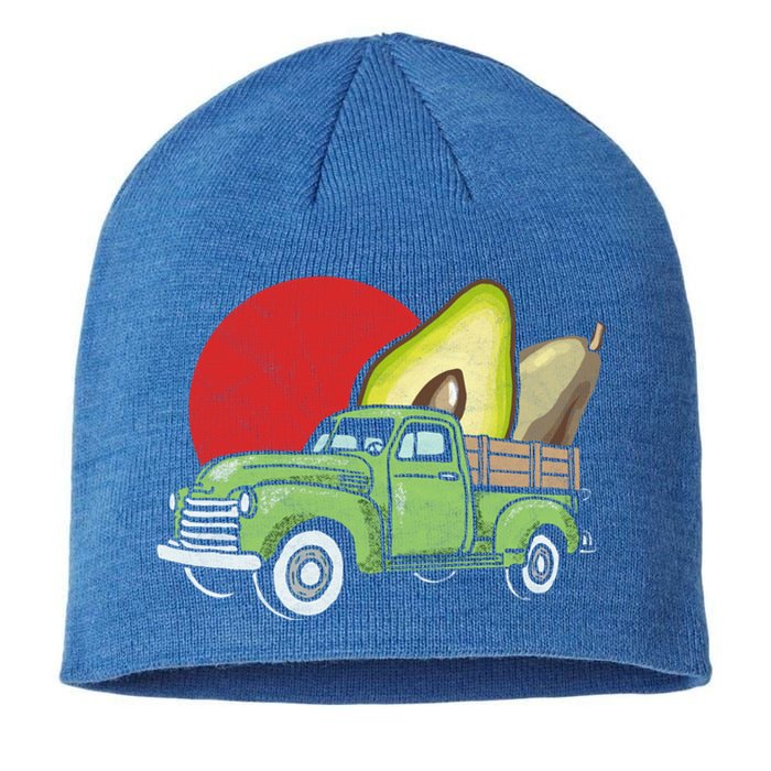 Sweet Retro Farm Truck Vintage Avocado Lover Graphic Meaningful Gift Sustainable Beanie