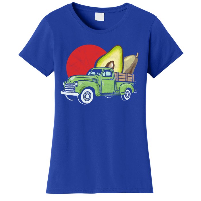 Sweet Retro Farm Truck Vintage Avocado Lover Graphic Meaningful Gift Women's T-Shirt