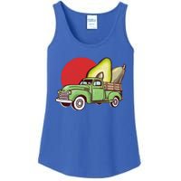 Sweet Retro Farm Truck Vintage Avocado Lover Graphic Gift Ladies Essential Tank