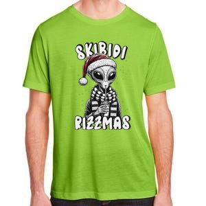 Skibid.I Rizzmas Funny Santa Alien Xmas Adult ChromaSoft Performance T-Shirt