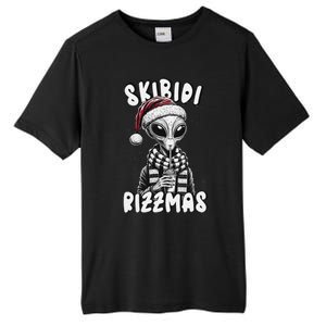 Skibid.I Rizzmas Funny Santa Alien Xmas Tall Fusion ChromaSoft Performance T-Shirt