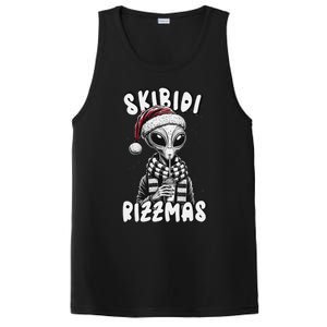 Skibid.I Rizzmas Funny Santa Alien Xmas PosiCharge Competitor Tank