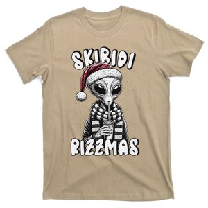 Skibid.I Rizzmas Funny Santa Alien Xmas T-Shirt