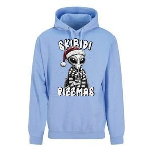 Skibid.I Rizzmas Funny Santa Alien Xmas Unisex Surf Hoodie