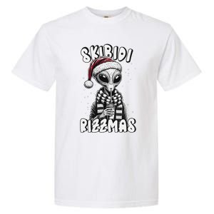 Skibid.I Rizzmas Funny Santa Alien Xmas Garment-Dyed Heavyweight T-Shirt