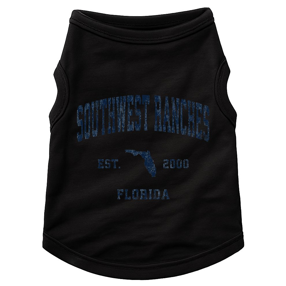 Southwest Ranches Florida Fl Vintage Athletic Sports De Doggie Tank