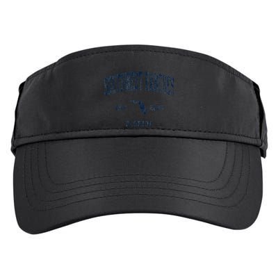 Southwest Ranches Florida Fl Vintage Athletic Sports De Adult Drive Performance Visor