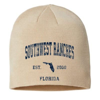 Southwest Ranches Florida Fl Vintage Athletic Sports De Sustainable Beanie