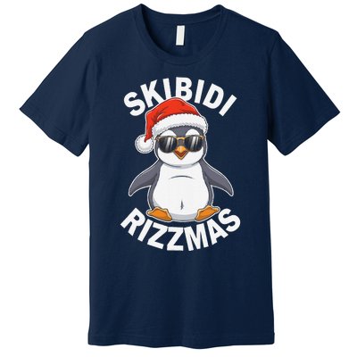 Skibid.I Rizzmas Funny Christmas Christmas Season Penguin Premium T-Shirt