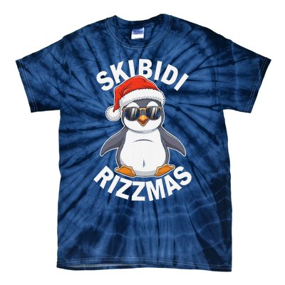 Skibid.I Rizzmas Funny Christmas Christmas Season Penguin Tie-Dye T-Shirt