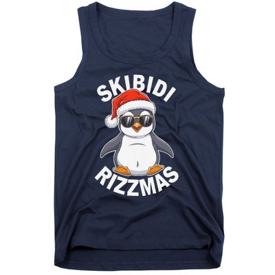 Skibid.I Rizzmas Funny Christmas Christmas Season Penguin Tank Top