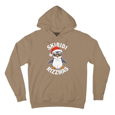 Skibid.I Rizzmas Funny Christmas Christmas Season Penguin Hoodie