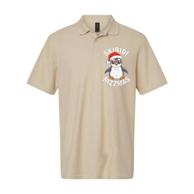 Skibid.I Rizzmas Funny Christmas Christmas Season Penguin Softstyle Adult Sport Polo