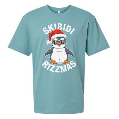 Skibid.I Rizzmas Funny Christmas Christmas Season Penguin Sueded Cloud Jersey T-Shirt