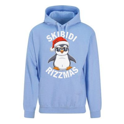 Skibid.I Rizzmas Funny Christmas Christmas Season Penguin Unisex Surf Hoodie