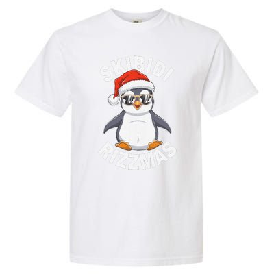 Skibid.I Rizzmas Funny Christmas Christmas Season Penguin Garment-Dyed Heavyweight T-Shirt