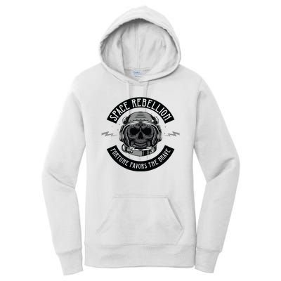 Space Rebellion Fortune Favors The Brave Women's Pullover Hoodie