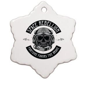 Space Rebellion Fortune Favors The Brave Ceramic Star Ornament