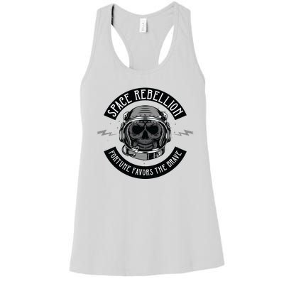 Space Rebellion Fortune Favors The Brave Women's Racerback Tank