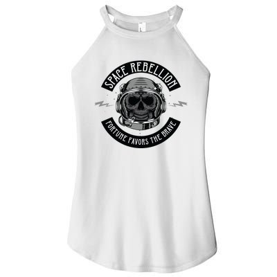 Space Rebellion Fortune Favors The Brave Women's Perfect Tri Rocker Tank