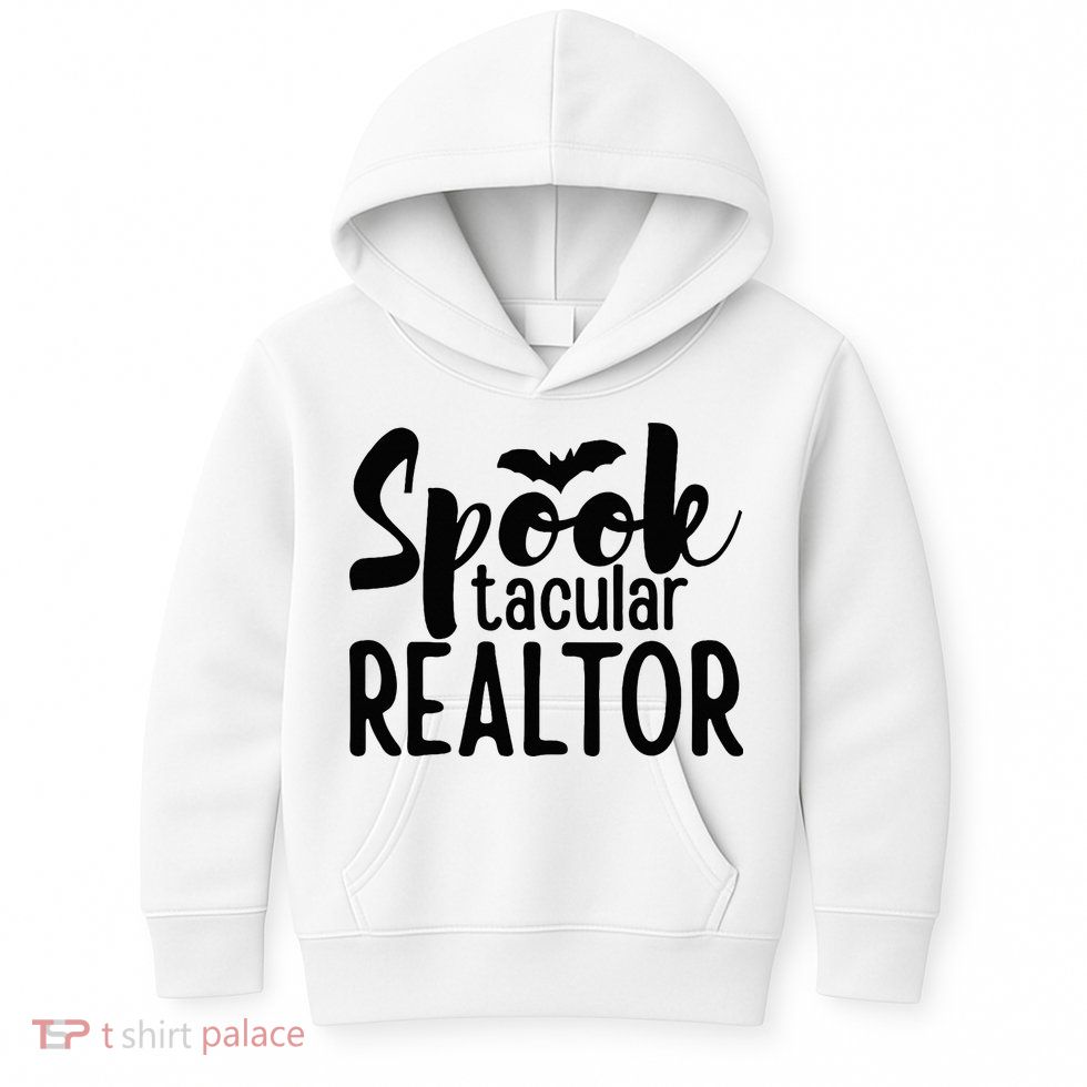 Spooktacular Realtor Funny Halloween Real Estate Costume Kids Hoodie