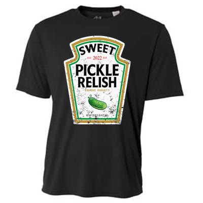 Sweet Relish Funny Halloween Condiment Green Pickle Cooling Performance Crew T-Shirt